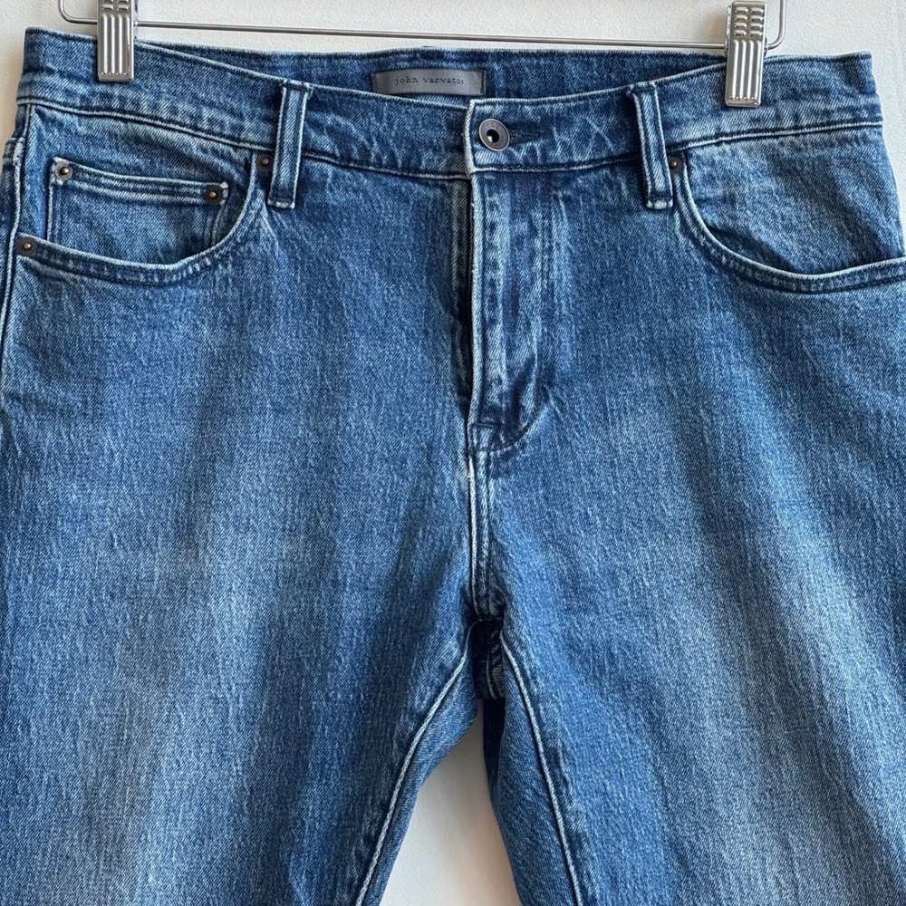John Varvatos Regular Fit Blue Denim Jeans Mens Size 30 - Picture 2 of 11